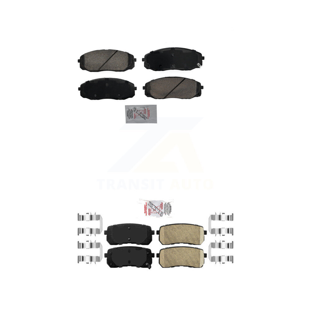 Front Rear Ceramic Disc Brake Pads Kit For 2020-2021 Kia Sedona KNF-101831