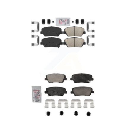 Front Rear Ceramic Disc Brake Pads Kit For Hyundai Santa Fe Sport Kia Sorento KNF-101856
