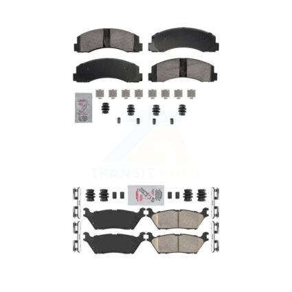 Front Rear Ceramic Disc Brake Pads Kit For Ford F-150 Expedition Lincoln Navigator KNF-101858