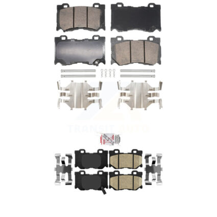 Front Rear Ceramic Disc Brake Pads Kit For INFINITI G37 FX50 KNF-101865