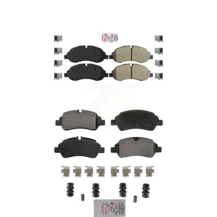 Front Rear Semi-Metallic Disc Brake Pads Kit For Ford Transit-250 Transit-150 Transit-350 KNF-101871
