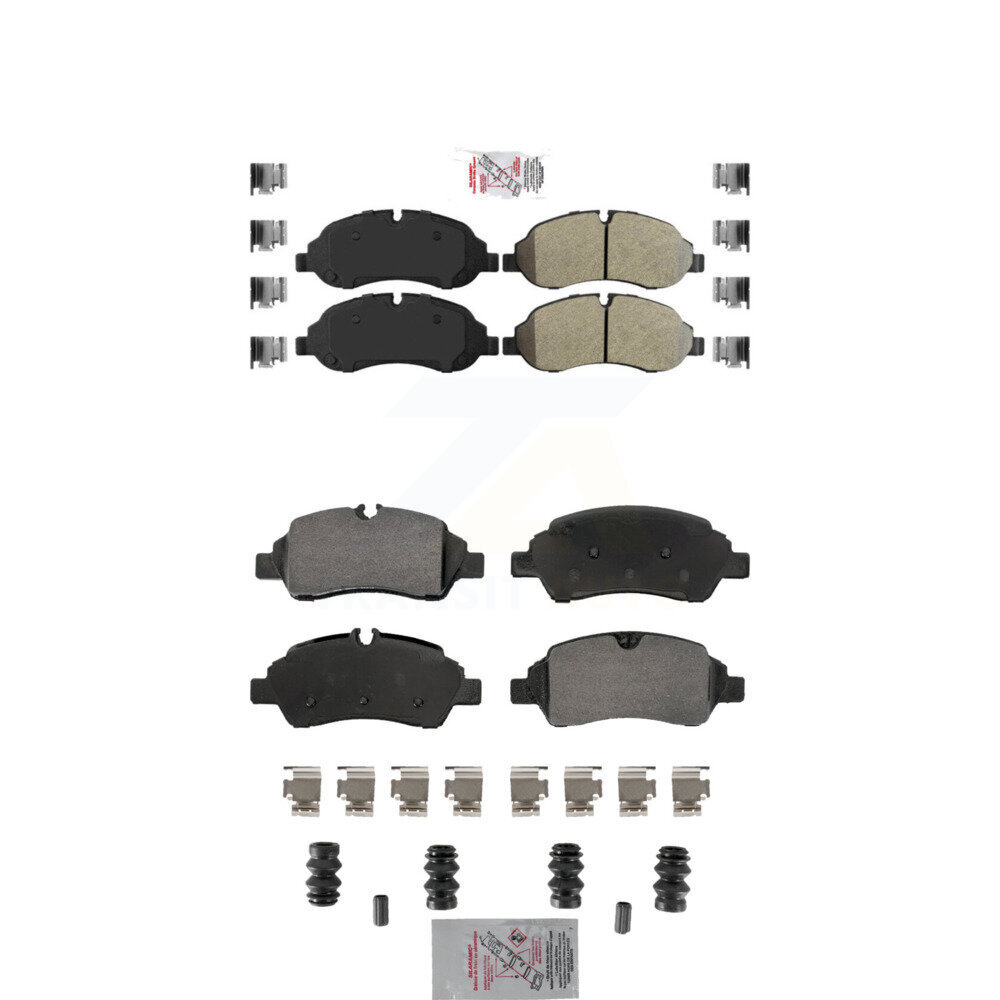 Front Rear Semi-Metallic Disc Brake Pads Kit For Ford Transit-250 Transit-150 Transit-350 KNF-101871