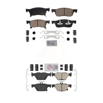 Front Rear Ceramic Disc Brake Pads Kit For 2019-2024 Subaru Ascent KNF-101883