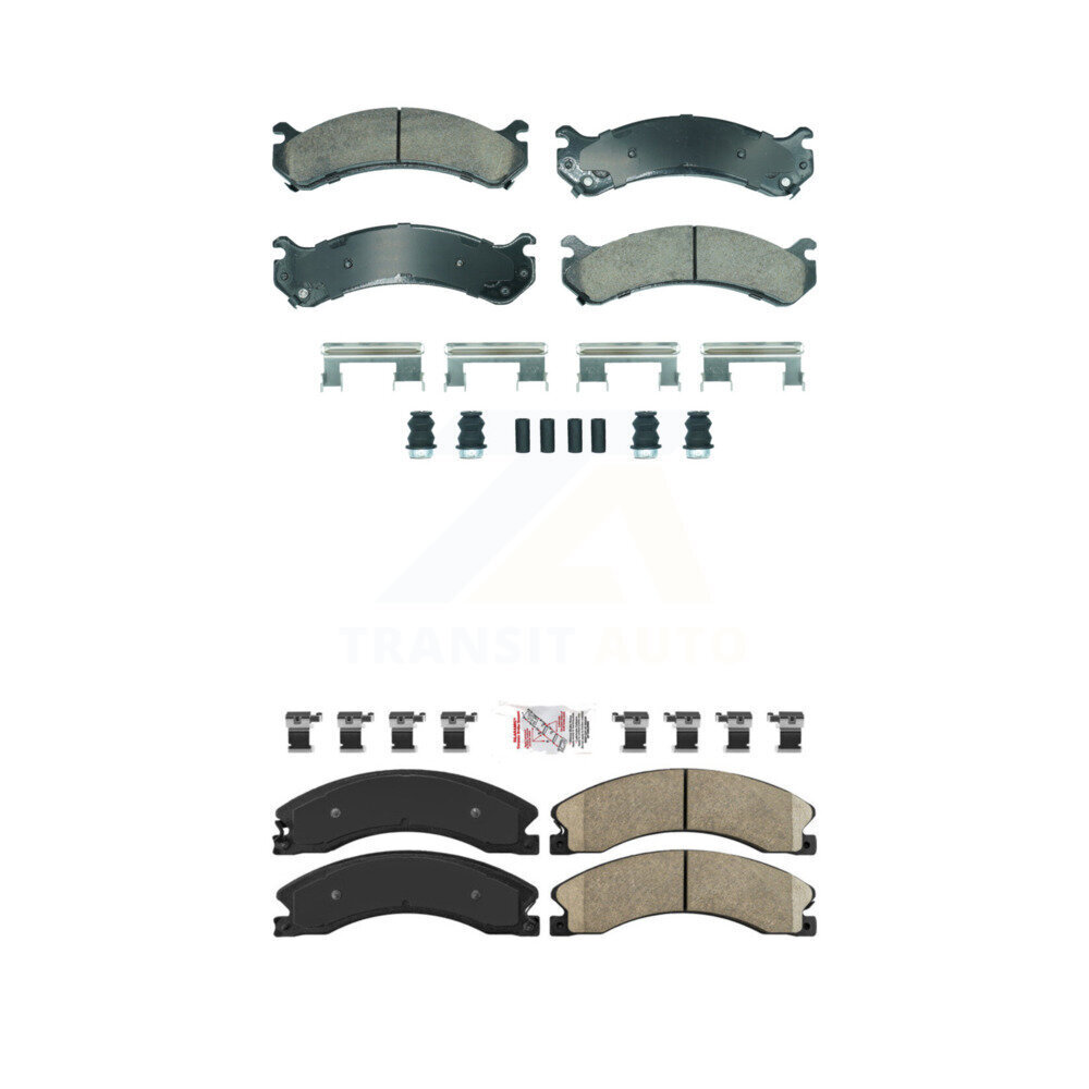 Front Rear Ceramic Disc Brake Pads Kit For GMC Savana 3500 Chevrolet Express 4500 KNF-101885