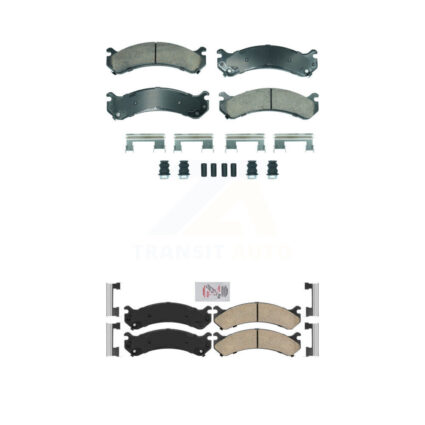 Front Rear Ceramic Disc Brake Pads Kit For Chevrolet GMC Silverado 3500 Sierra HD Classic KNF-101893
