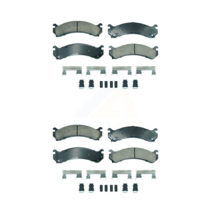 Front Rear Ceramic Disc Brake Pads Kit For Chevrolet GMC Silverado 3500 Sierra HD Classic KNF-101894