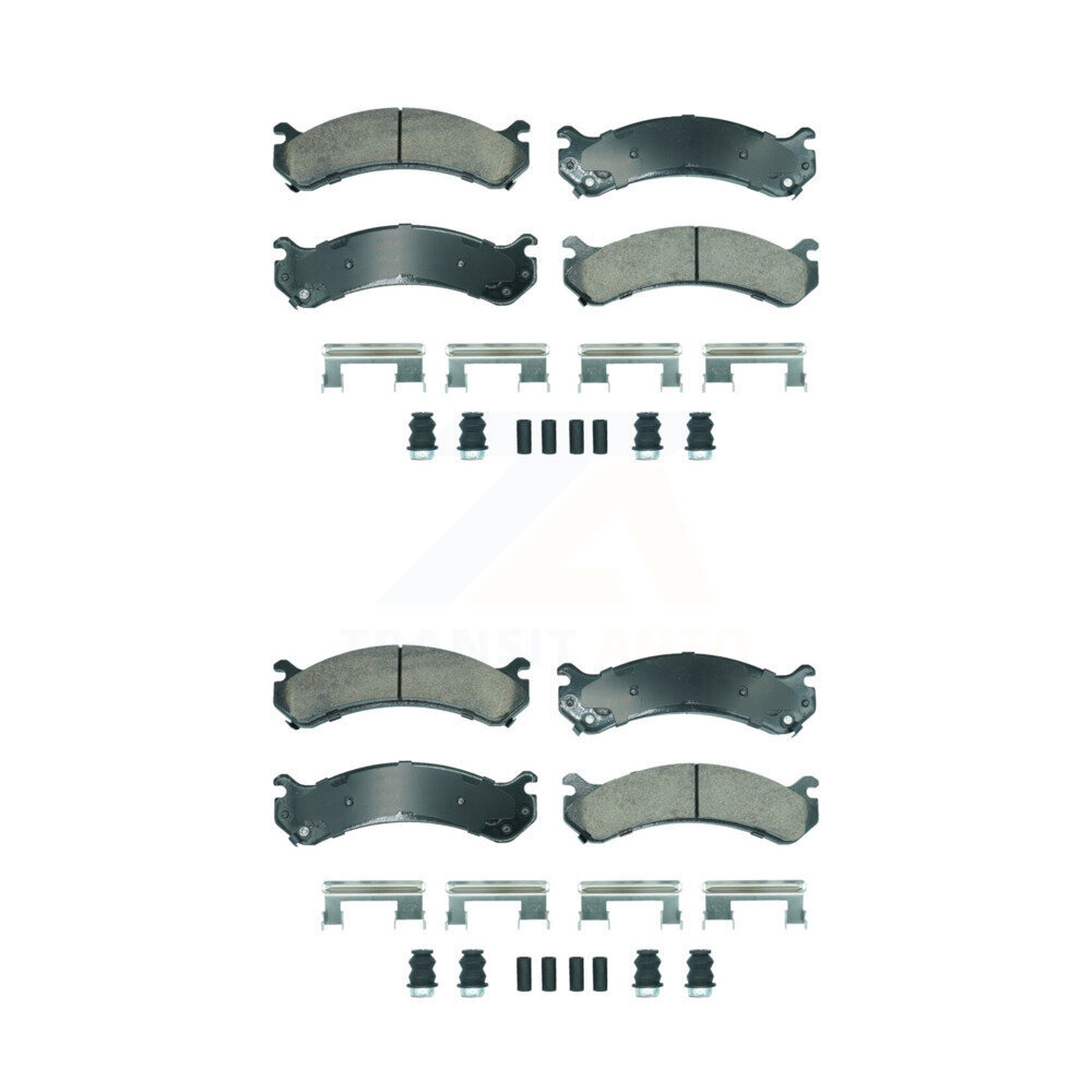 Front Rear Ceramic Disc Brake Pads Kit For Chevrolet GMC Silverado 3500 Sierra HD Classic KNF-101894