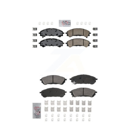 Front Rear Ceramic Disc Brake Pads Kit For 2019-2023 Ford Ranger KNF-101896