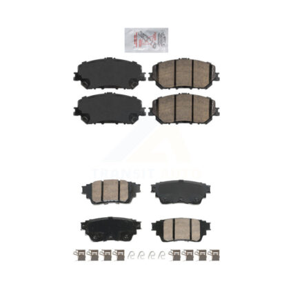 Front Rear Ceramic Disc Brake Pads Kit For Nissan Rogue KNF-101897