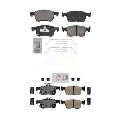 Front Rear Ceramic Disc Brake Pads Kit For Honda Civic Accord KNF-101898