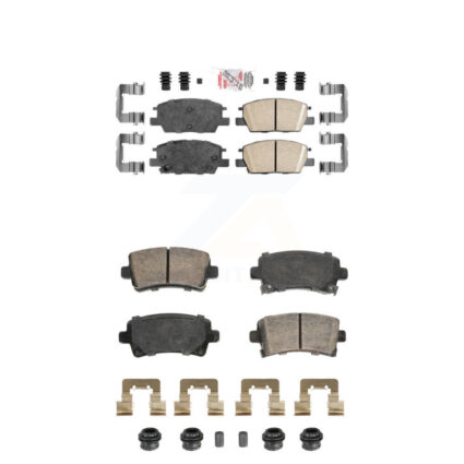 Front Rear Ceramic Disc Brake Pads Kit For 2016 Chevrolet Malibu Carryover Model KNF-101911