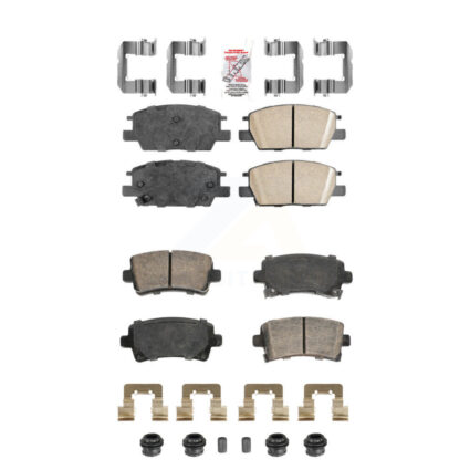 Front Rear Ceramic Disc Brake Pads Kit For 2016 Chevrolet Malibu Carryover Model KNF-101912