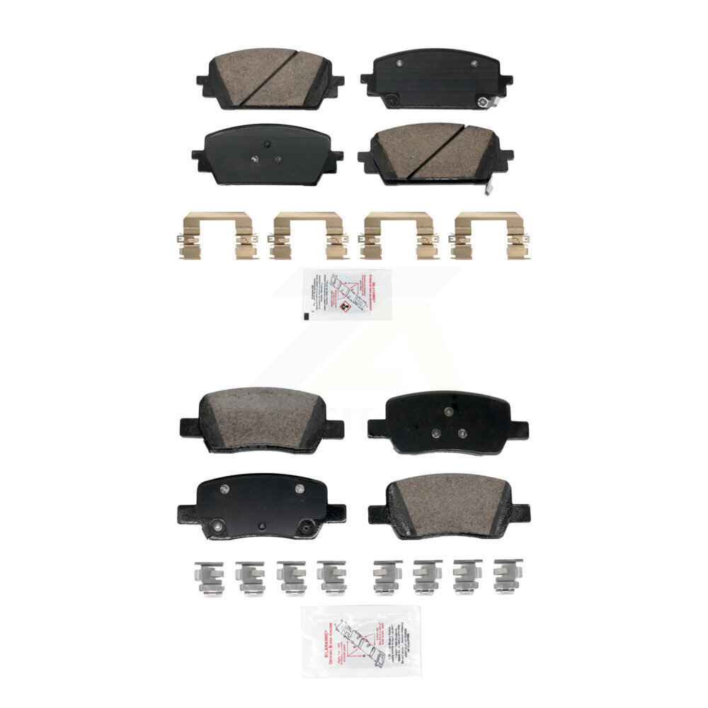 Front Rear Ceramic Disc Brake Pads Kit For Hyundai Santa Fe Kia Sorento Cruz KNF-101927