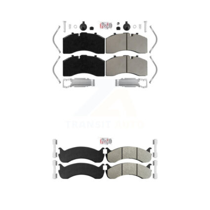 Front Rear Semi-Metallic Disc Brake Pads Kit For Kenworth T370 Freightliner M2 106 KNF-101934