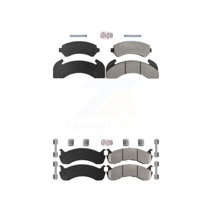 Front Rear Semi-Metallic Disc Brake Pads Kit For Blue Bird TC2000 Hydraulic hand brakes KNF-101940