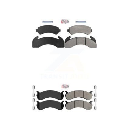 Front Rear Semi-Metallic Disc Brake Pads Kit For Blue Bird TC2000 Hydraulic hand brakes KNF-101942