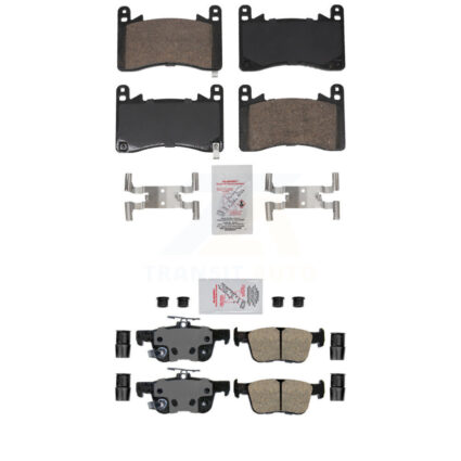 Front Rear Ceramic Disc Brake Pads Kit For 2021-2023 Acura TLX 3.0L KNF-101944