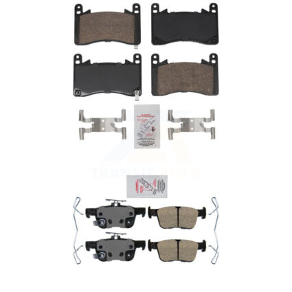 Front Rear Ceramic Disc Brake Pads Kit For 2021-2023 Acura TLX 3.0L KNF-101945