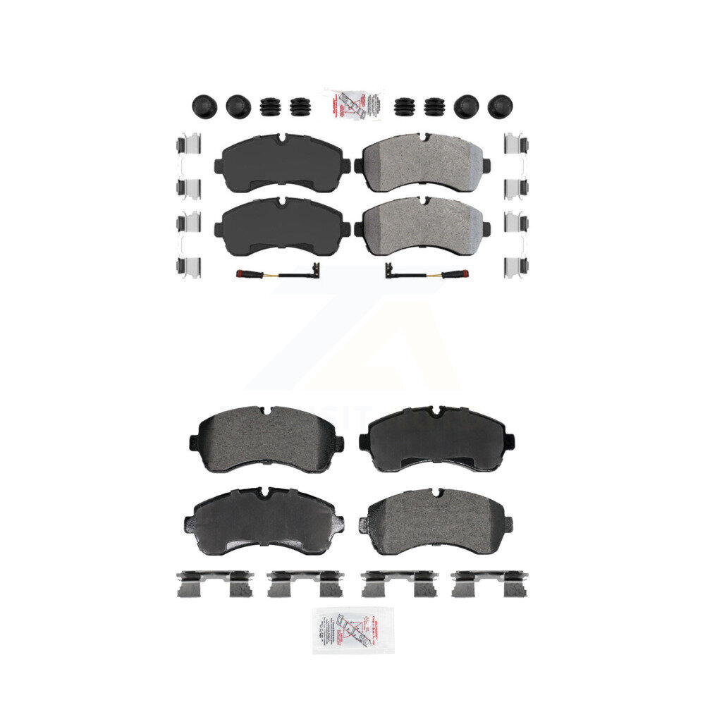 Front Rear Semi-Metallic Disc Brake Pads Kit For Workhorse Custom Chassis W42 P32 KNF-101952