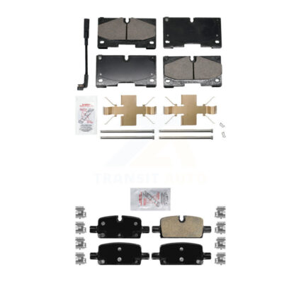 Front Rear Ceramic Disc Brake Pads Kit For GMC Chevrolet Silverado 1500 Sierra Yukon XL KNF-101953