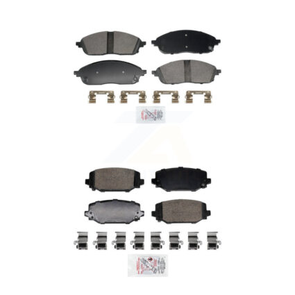 Front Rear Ceramic Disc Brake Pads Kit For 2021-2023 Jeep Grand Cherokee L KNF-101961