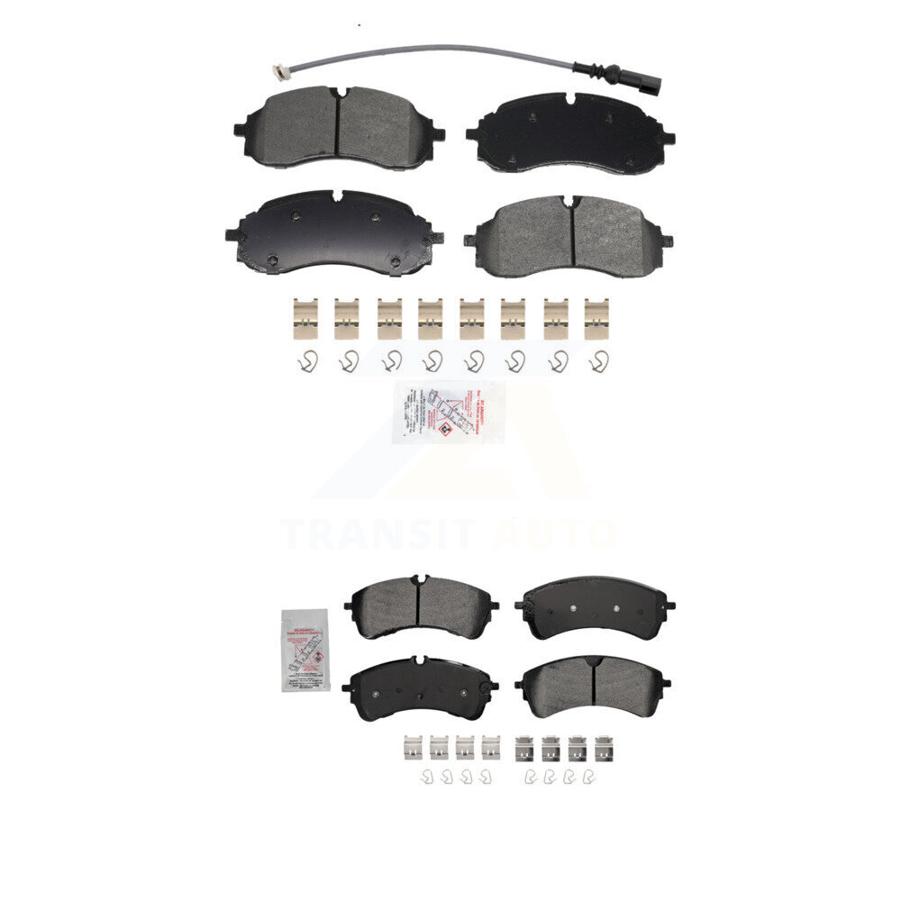 Front Rear Semi-Metallic Disc Brake Pads Kit For Ford Transit-250 Transit-350 Transit-150 KNF-101966