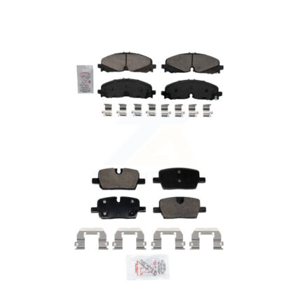 Front Rear Ceramic Disc Brake Pads Kit For Chevrolet Traverse Blazer Cadillac GMC Acadia KNF-101998