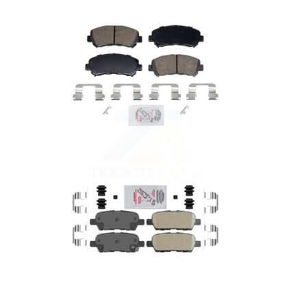 Front Rear Ceramic Disc Brake Pads Kit For Nissan Rogue Sentra Maxima Juke Select KNF-102008