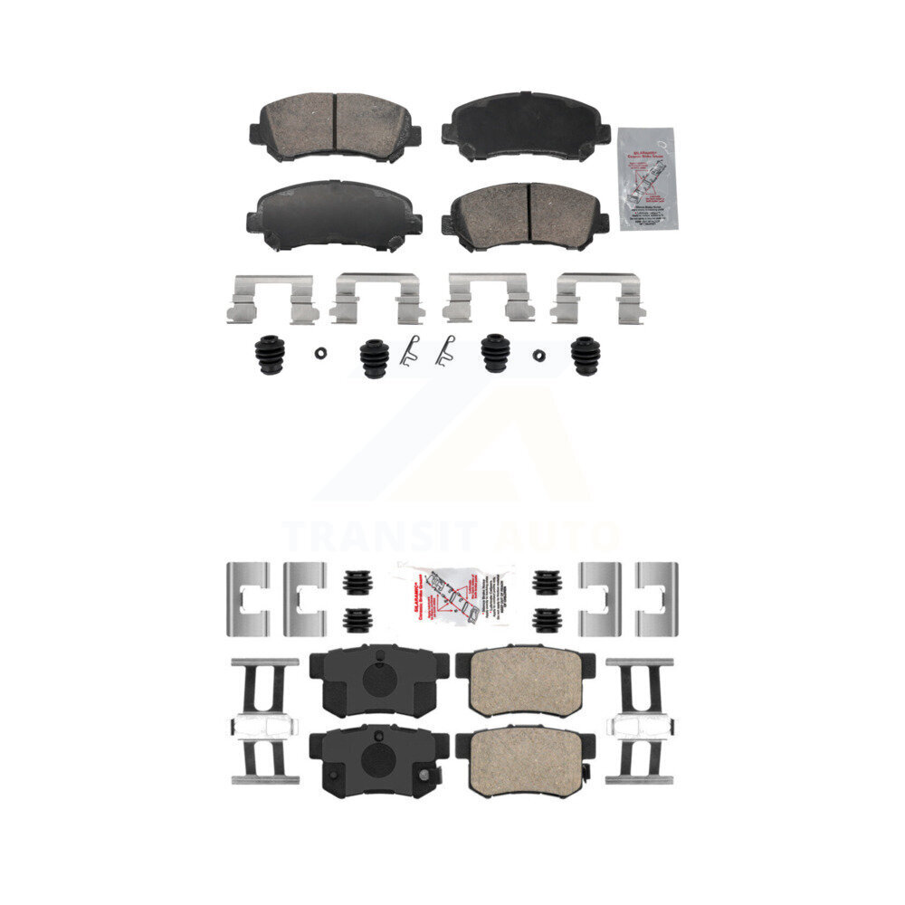 Front Rear Ceramic Disc Brake Pads Kit For 2010-2013 Suzuki Kizashi KNF-102013