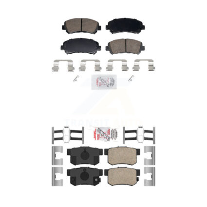 Front Rear Ceramic Disc Brake Pads Kit For 2010-2013 Suzuki Kizashi KNF-102016