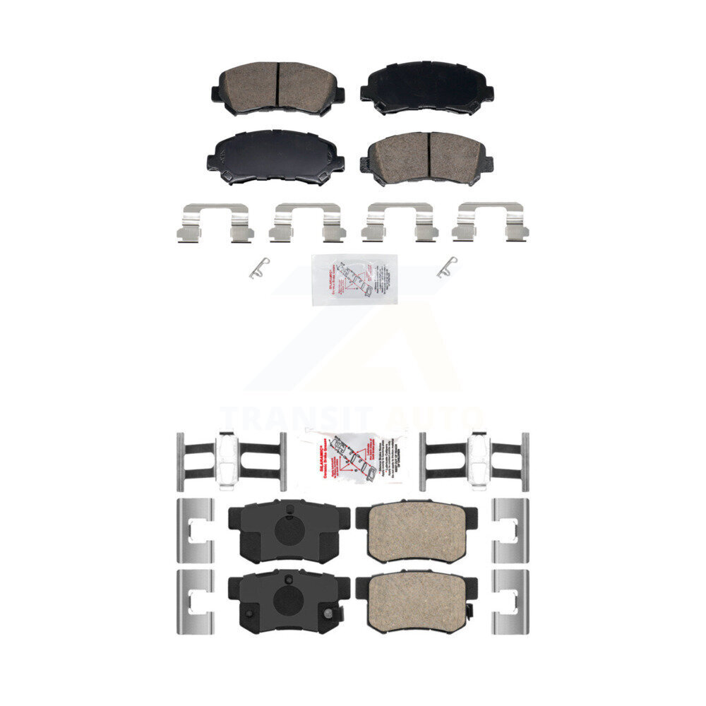 Front Rear Ceramic Disc Brake Pads Kit For 2010-2013 Suzuki Kizashi KNF-102016