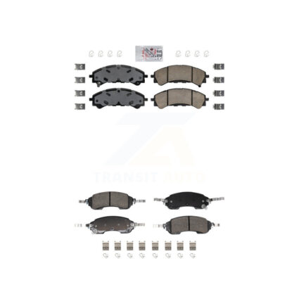 Front Rear Ceramic Disc Brake Pads Kit For Ford Bronco KNF-102017