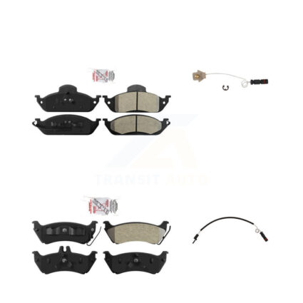 Front Rear Ceramic Disc Brake Pad And Wear Sensor Kit For Mercedes-Benz ML320 ML350 ML430 KNW-100001