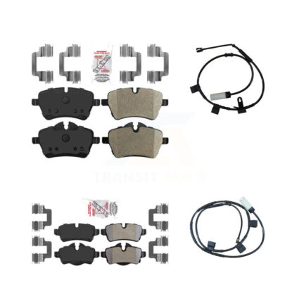 Front Rear Ceramic Disc Brake Pads And Wear Sensors Kit For Mini Cooper 1.6L KNW-100004