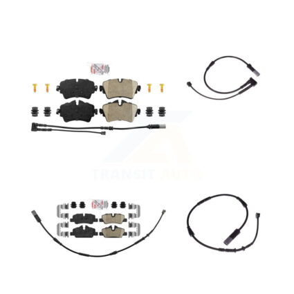 Front Rear Ceramic Disc Brake Pads And Extra Wear Sensors Kit For Mini Cooper KNW-100010