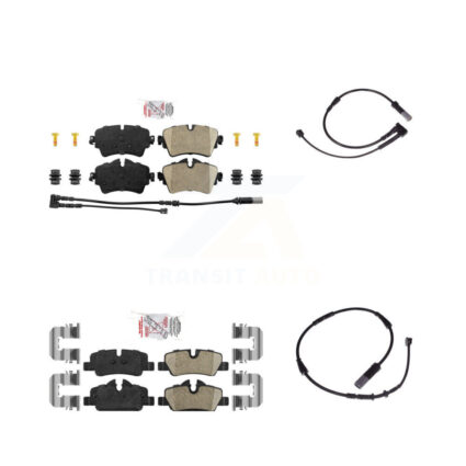Front Rear Ceramic Disc Brake Pads And Extra Wear Sensors Kit For Mini Cooper KNW-100011