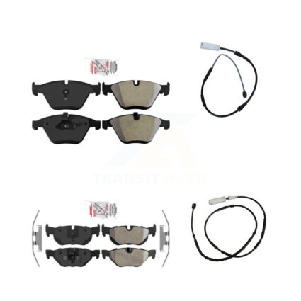 Front Rear Ceramic Disc Brake Pads And Wear Sensors Kit For BMW X1 KNW-100036