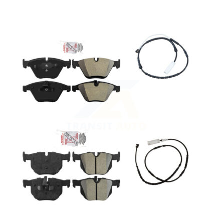 Front Rear Ceramic Disc Brake Pad Wear Sensor Kit For 2013 BMW X1 xDrive35i with AWD 3.0L KNW-100038