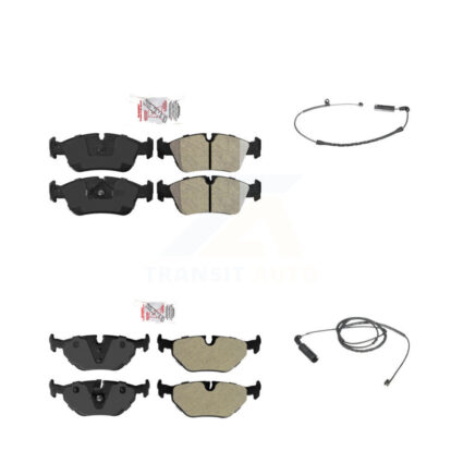 Front Rear Ceramic Disc Brake Pad Wear Sensor Kit For BMW 325i 325Ci 320i 328i 323Ci 323i KNW-100041