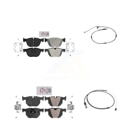 Front Rear Ceramic Disc Brake Pads And Wear Sensors Kit For BMW X5 X6 KNW-100047