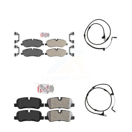 Front Rear Ceramic Disc Brake Pads And Wear Sensors Kit For Land Rover Range Sport KNW-100048