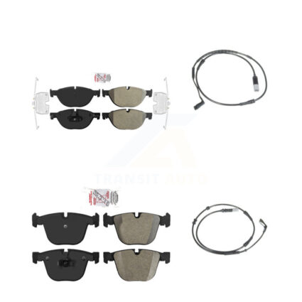 Front Rear Ceramic Disc Brake Pads And Wear Sensors Kit For 2009 BMW 750i 750Li KNW-100059