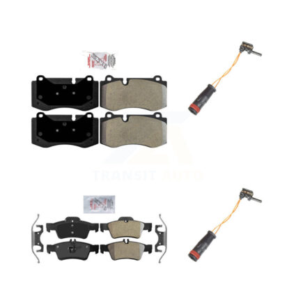 Front Rear Ceramic Brake Pad & Wear Sensor Kit For Mercedes-Benz SL550 With Sport Package KNW-100064