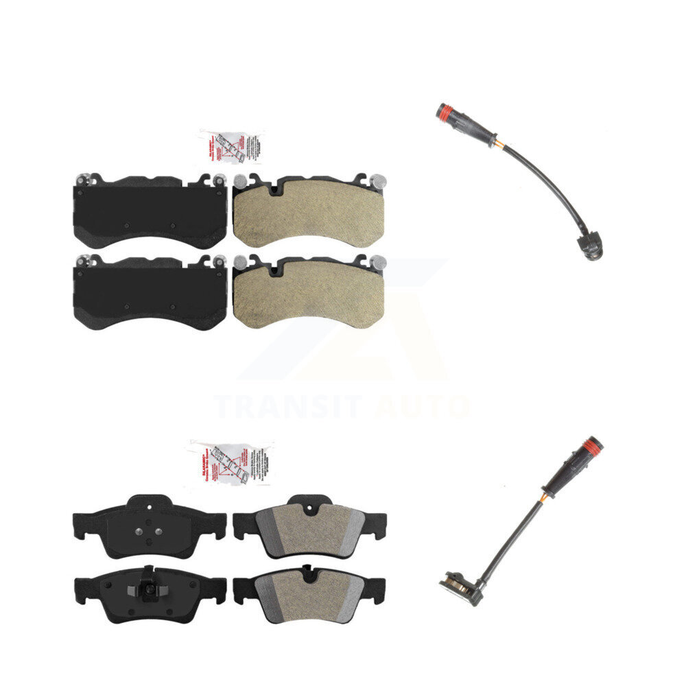 Front Rear Ceramic Disc Brake Pads And Wear Sensors Kit For Mercedes-Benz G63 AMG G65 KNW-100065