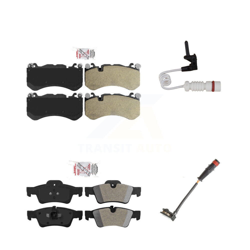 Front Rear Ceramic Disc Brake Pads And Wear Sensors Kit For Mercedes-Benz G63 AMG KNW-100067