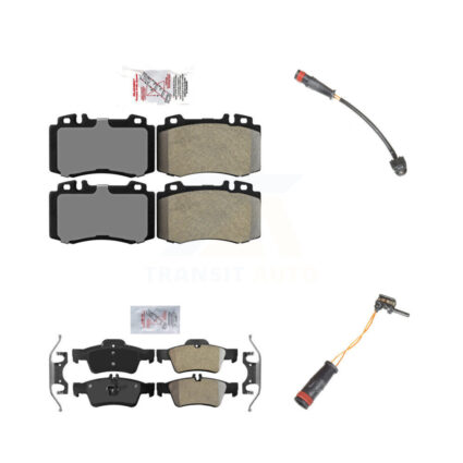 Front Rear Ceramic Brake Pad & Wear Sensor Kit For Mercedes-Benz SL500 with Sport Package KNW-100068