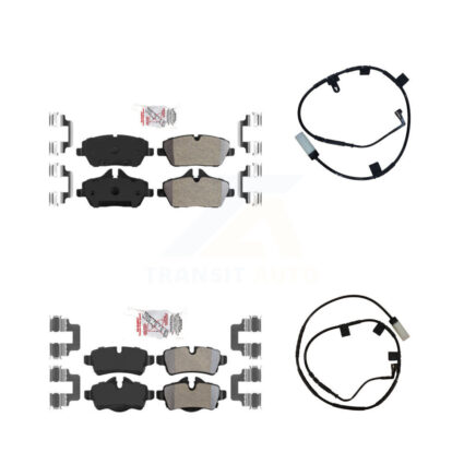 Front Rear Ceramic Disc Brake Pads And Wear Sensors Kit For Mini Cooper KNW-100098