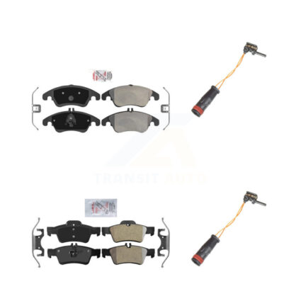 Front Rear Ceramic Disc Brake Pad Wear Sensor Kit For Mercedes-Benz E350 E250 CLS400 E400 KNW-100120