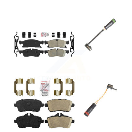 Front Rear Ceramic Disc Brake Pads & Wear Sensor Kit For Mercedes-Benz GLE400 GL350 GL450 KNW-100154
