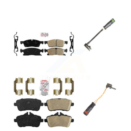 Front Rear Ceramic Brake Pads Wear Sensor Kit For Mercedes-Benz GLE400 GL350 GLS450 GL450 KNW-100156